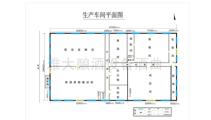 買燒酒設(shè)備后不知怎么建酒廠？3招幫你解決建廠難題！——生產(chǎn)車間平面圖